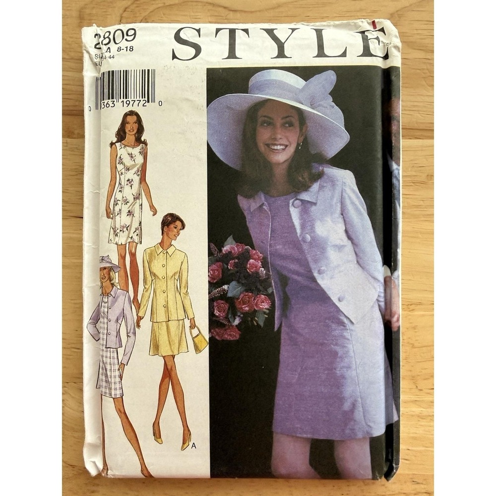 Style Pattern 2809 Misses' Jacket & Dress Size 8-18 UC‎ FF